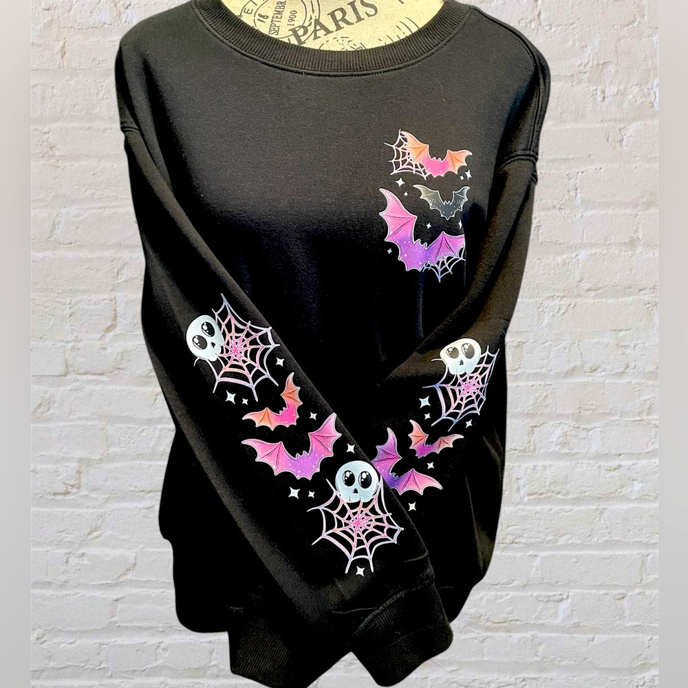 Skulls, Bats & Spider Weds Sweatshirt